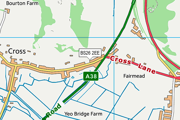 BS26 2EE map - OS VectorMap District (Ordnance Survey)