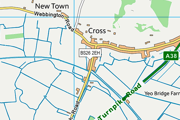 BS26 2EH map - OS VectorMap District (Ordnance Survey)