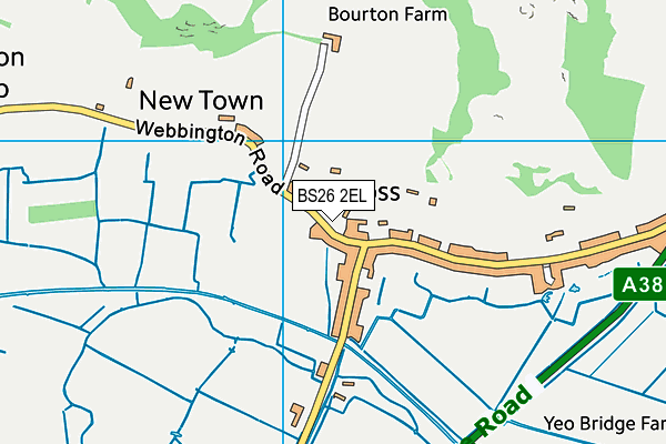 BS26 2EL map - OS VectorMap District (Ordnance Survey)