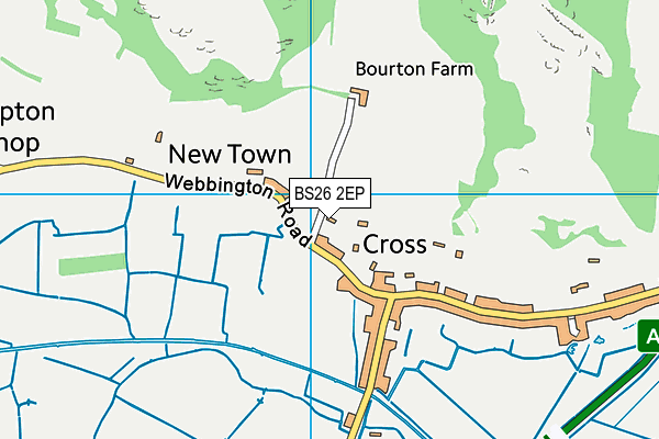 BS26 2EP map - OS VectorMap District (Ordnance Survey)
