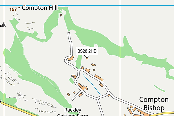 BS26 2HD map - OS VectorMap District (Ordnance Survey)