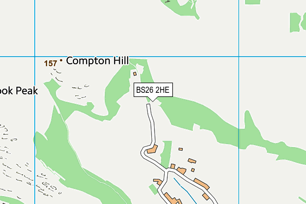 BS26 2HE map - OS VectorMap District (Ordnance Survey)
