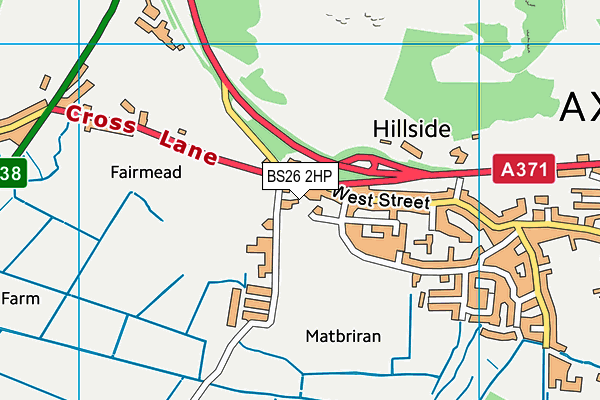 BS26 2HP map - OS VectorMap District (Ordnance Survey)