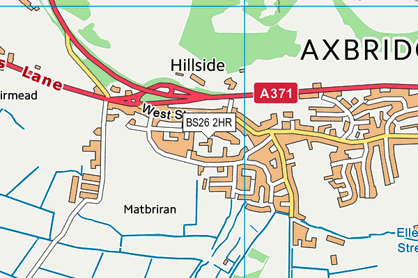 BS26 2HR map - OS VectorMap District (Ordnance Survey)