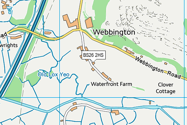 BS26 2HS map - OS VectorMap District (Ordnance Survey)