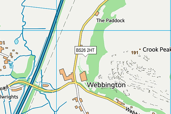 BS26 2HT map - OS VectorMap District (Ordnance Survey)