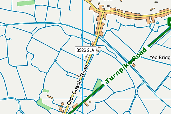 BS26 2JA map - OS VectorMap District (Ordnance Survey)