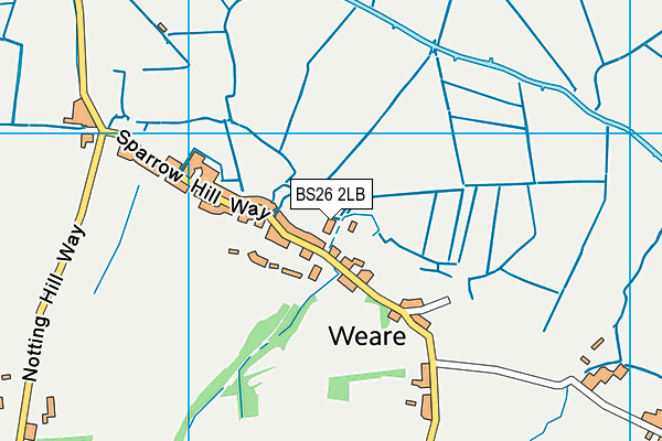 BS26 2LB map - OS VectorMap District (Ordnance Survey)