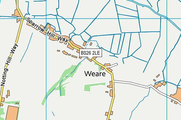 BS26 2LE map - OS VectorMap District (Ordnance Survey)