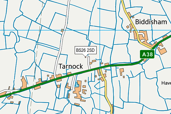 BS26 2SD map - OS VectorMap District (Ordnance Survey)
