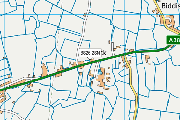 BS26 2SN map - OS VectorMap District (Ordnance Survey)