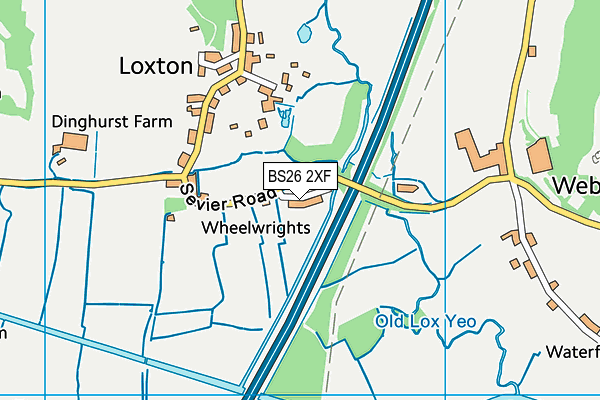 BS26 2XF map - OS VectorMap District (Ordnance Survey)