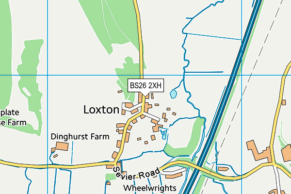 BS26 2XH map - OS VectorMap District (Ordnance Survey)