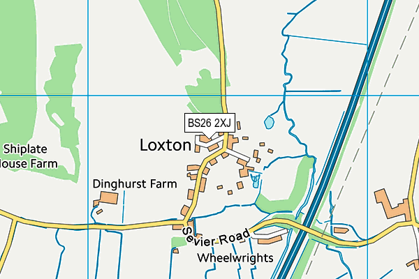 BS26 2XJ map - OS VectorMap District (Ordnance Survey)