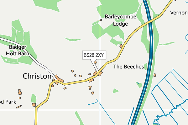 BS26 2XY map - OS VectorMap District (Ordnance Survey)