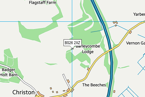 BS26 2XZ map - OS VectorMap District (Ordnance Survey)