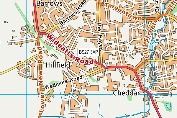 Map of CHEDDAR HIRE CENTRE LIMITED at district scale