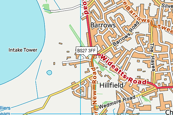 BS27 3FF map - OS VectorMap District (Ordnance Survey)
