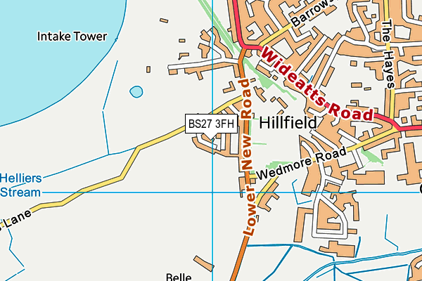 BS27 3FH map - OS VectorMap District (Ordnance Survey)