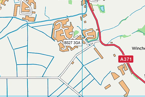 BS27 3GA map - OS VectorMap District (Ordnance Survey)