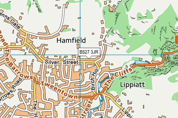 BS27 3JR map - OS VectorMap District (Ordnance Survey)