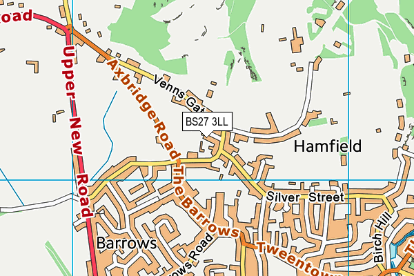 BS27 3LL map - OS VectorMap District (Ordnance Survey)