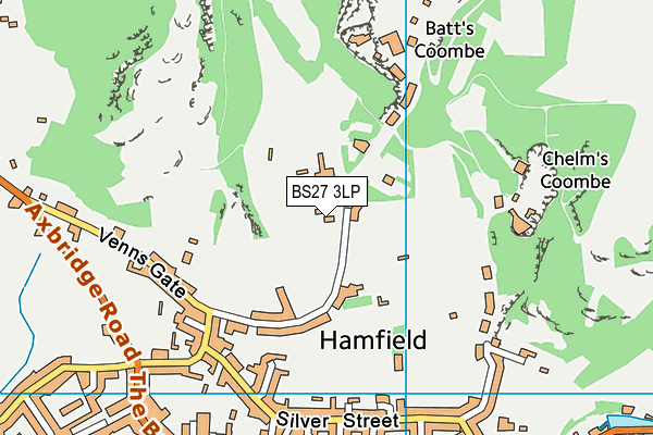BS27 3LP map - OS VectorMap District (Ordnance Survey)
