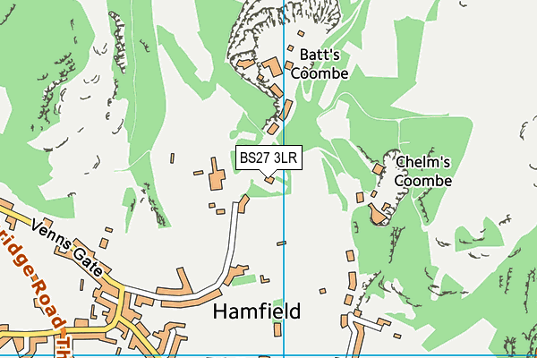 BS27 3LR map - OS VectorMap District (Ordnance Survey)