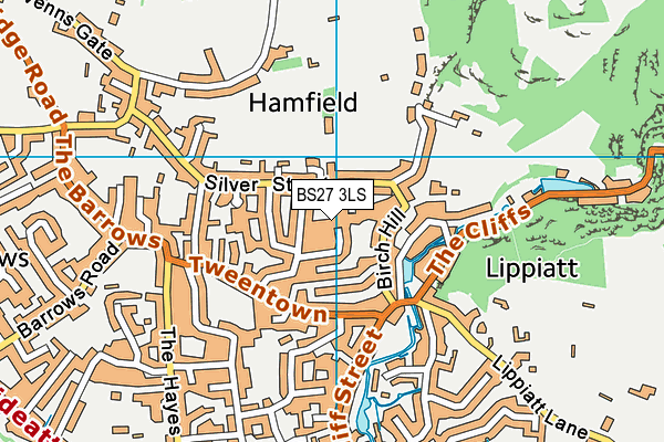 BS27 3LS map - OS VectorMap District (Ordnance Survey)
