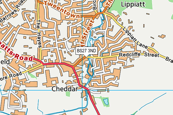 BS27 3ND map - OS VectorMap District (Ordnance Survey)