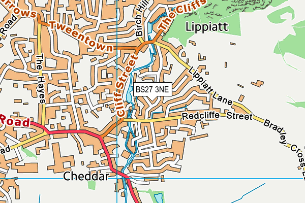 BS27 3NE map - OS VectorMap District (Ordnance Survey)