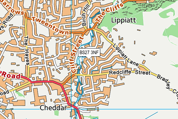 BS27 3NF map - OS VectorMap District (Ordnance Survey)