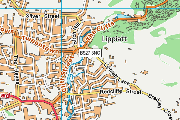 BS27 3NG map - OS VectorMap District (Ordnance Survey)