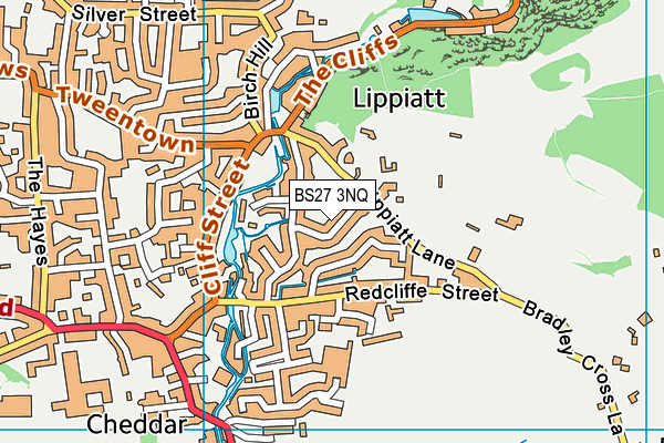 BS27 3NQ map - OS VectorMap District (Ordnance Survey)