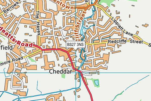 BS27 3NS map - OS VectorMap District (Ordnance Survey)