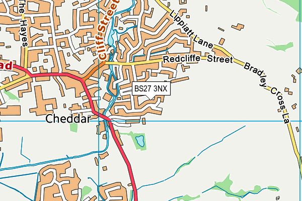 BS27 3NX map - OS VectorMap District (Ordnance Survey)