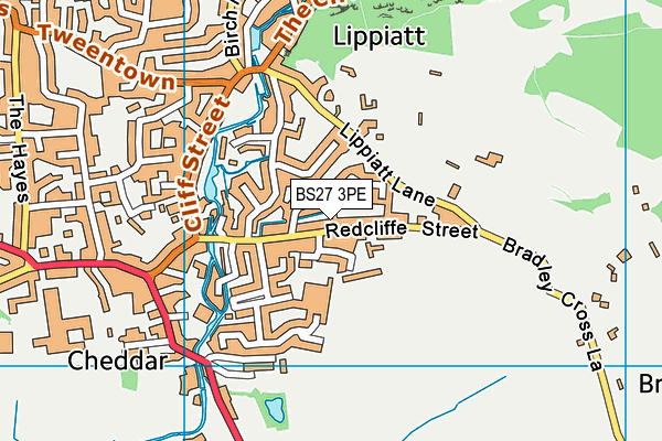BS27 3PE map - OS VectorMap District (Ordnance Survey)