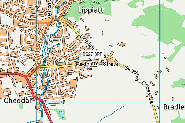 BS27 3PF map - OS VectorMap District (Ordnance Survey)