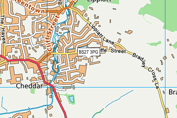 Fairlands Middle School map (BS27 3PG) - OS VectorMap District (Ordnance Survey)