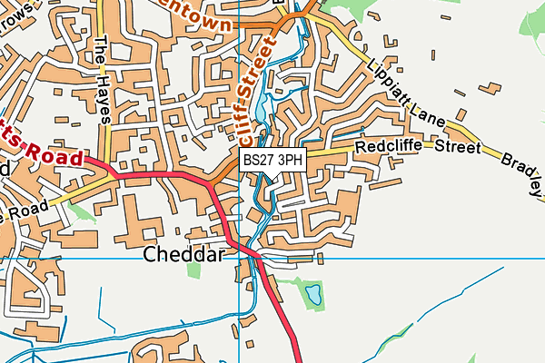 BS27 3PH map - OS VectorMap District (Ordnance Survey)