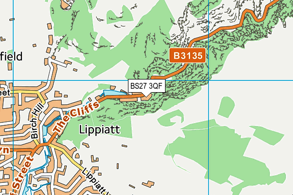 BS27 3QF map - OS VectorMap District (Ordnance Survey)