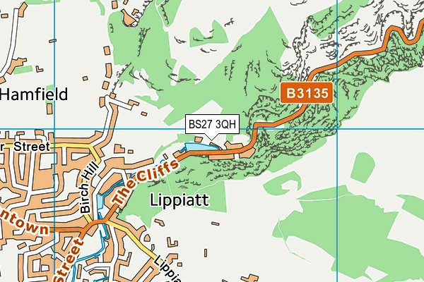 BS27 3QH map - OS VectorMap District (Ordnance Survey)