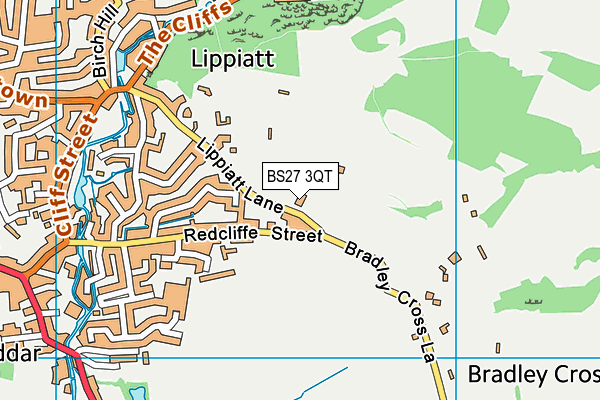 BS27 3QT map - OS VectorMap District (Ordnance Survey)