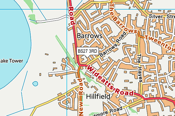 BS27 3RD map - OS VectorMap District (Ordnance Survey)