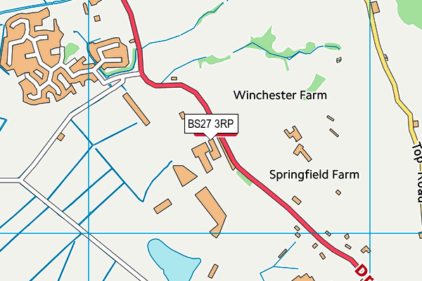 BS27 3RP map - OS VectorMap District (Ordnance Survey)