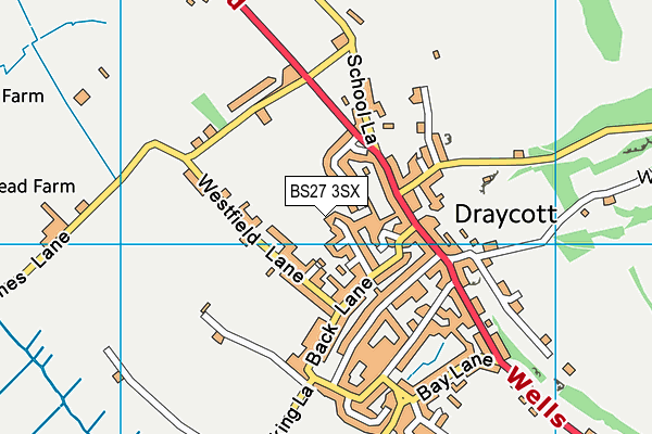 BS27 3SX map - OS VectorMap District (Ordnance Survey)
