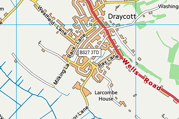 BS27 3TD map - OS VectorMap District (Ordnance Survey)