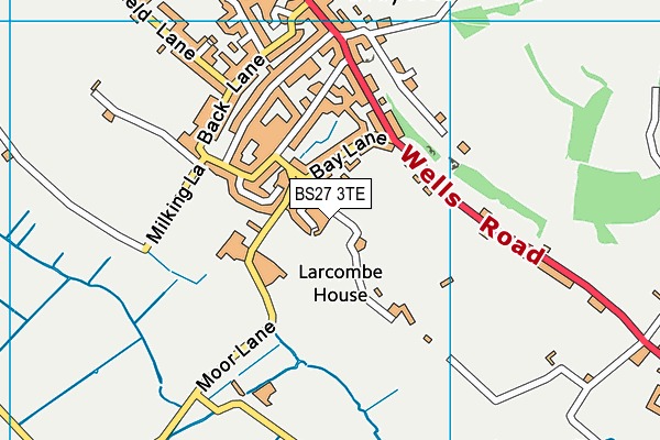 BS27 3TE map - OS VectorMap District (Ordnance Survey)