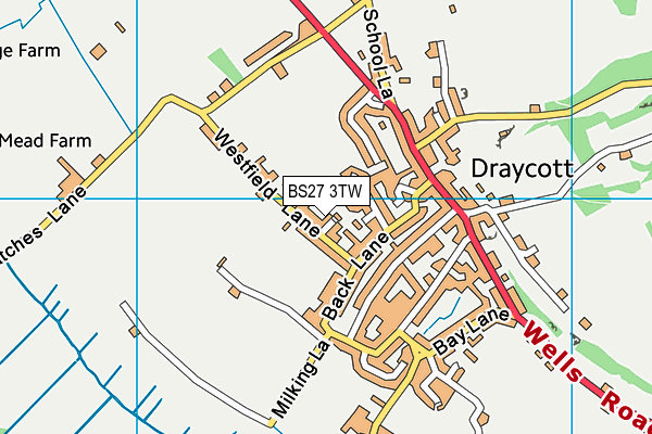 BS27 3TW map - OS VectorMap District (Ordnance Survey)