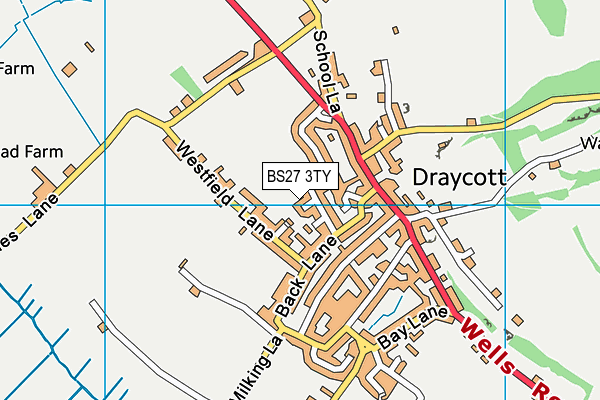 BS27 3TY map - OS VectorMap District (Ordnance Survey)